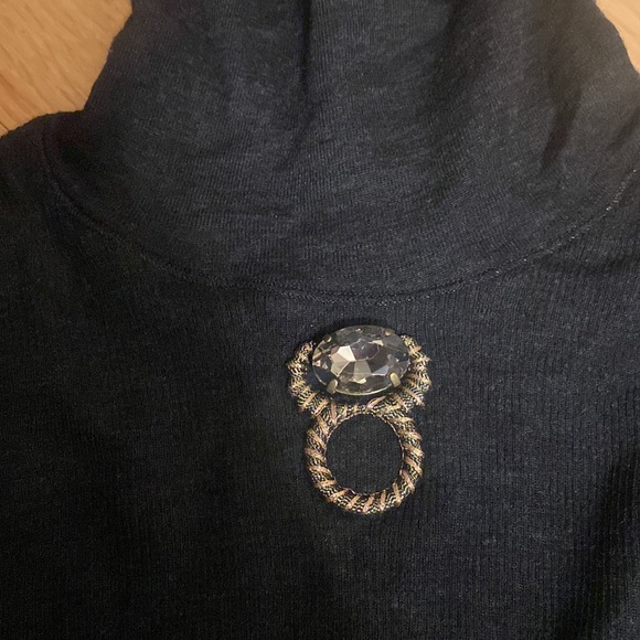 Roberta Scarpa Embellished Turtleneck - 8 - Picture 2 of 3